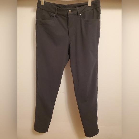Lululemon ABC Pant Slim Warpstreme. 30" inseam. Dark grey. Men size 30. - Picture 5 of 15